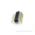Conector de cabezal de clavija mecanizado con paso de 2,54 mm 7P